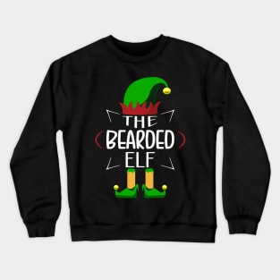 The Bearded Elf Christmas Party Pajama Crewneck Sweatshirt